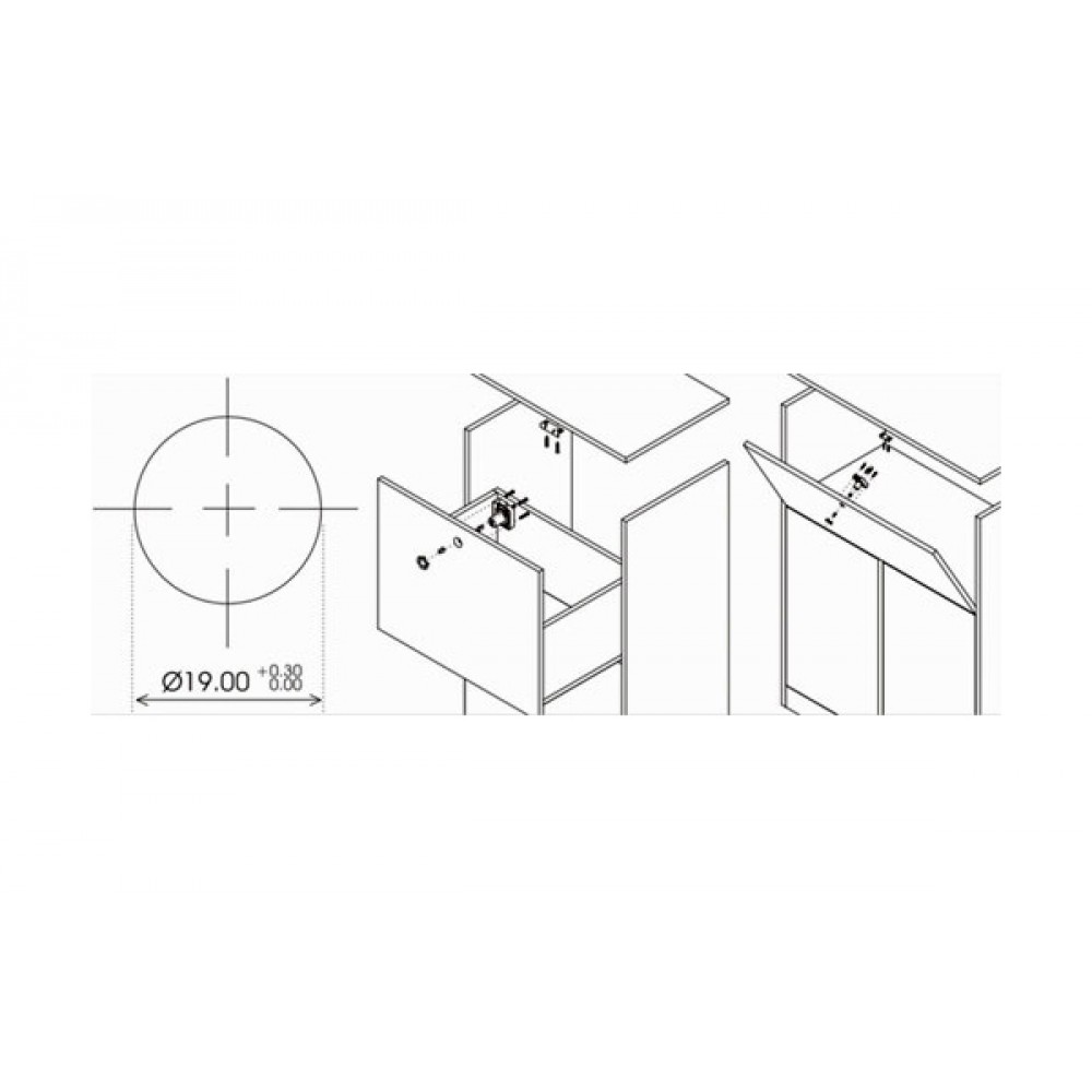 Ebco Auto Drawer Lock ` - My INterio