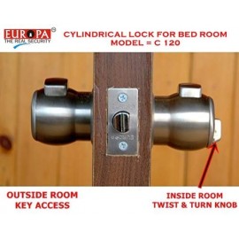 Europa Cylindrical Lock C-120 (SS) Stainless Steel 5 Pin Key Technology