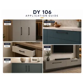 Stainless Steel Cabinet Handles | Drawer & Cupboard Furniture Handles DY 106