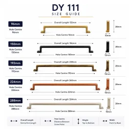 Stainless Steel Cabinet Handles | Drawer & Cupboard Furniture Handles DY 111