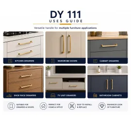 Stainless Steel Cabinet Handles | Drawer & Cupboard Furniture Handles DY 111