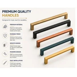 Stainless Steel Cabinet Handles | Drawer & Cupboard Furniture Handles DY 114