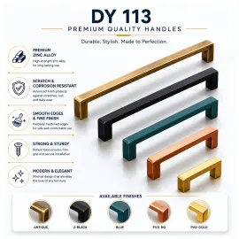 Stainless Steel Cabinet Handles | Drawer & Cupboard Furniture Handles DY 114