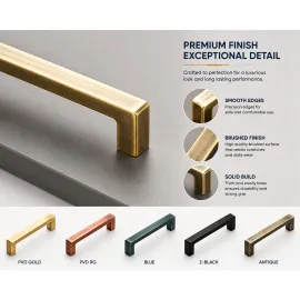 Stainless Steel Cabinet Handles | Drawer & Cupboard Furniture Handles DY 114