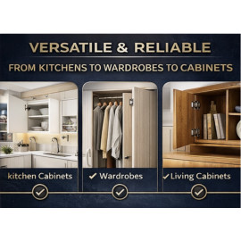 Auto Hinges Normal 0° / 8° / 16° MS & SS Cabinet Hinges pair