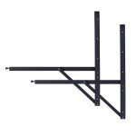 Folding Dining Table Brackets with Collapsible Hinges and Shelf The Perfect Solution for Study Desks, Office Tables, Home Computer Tables (Only Brackets) (2ft)