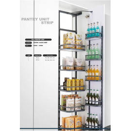 Kitchen Strip Pantry Unit For Modular Kitchen 6+6 Basket total 12 Basket