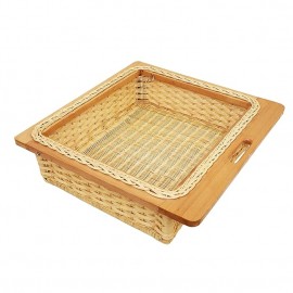 Wicker Basket For Modular Kitchen | Pull Out Basket for Onion, Potatoes  Size W 17 to 22 X D 20 to 22 X H 4,6,8 Inches ( Also Customized As per your Need)