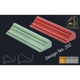 HDHMR & Exterior grade MOULDING Corner Design  8 FT LENTH - Paintable and wall decor