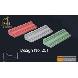 HDHMR & Exterior grade MOULDING Corner Design  8 FT LENTH - Paintable and wall decor 