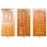 Teakwood Panel CNC Door – Precision-Crafted Elegance for Modern Interiors thickness 32mm+32mm