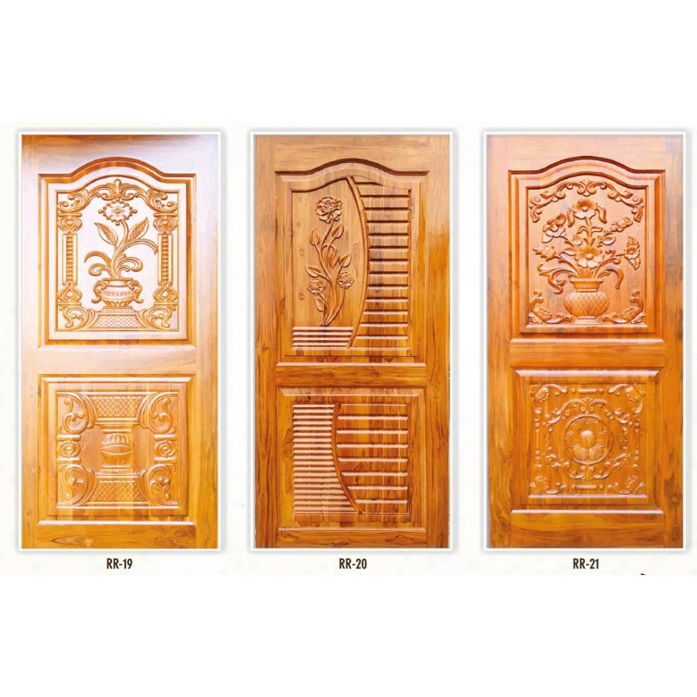 Teakwood panel door 32mm thicknes - My INterio