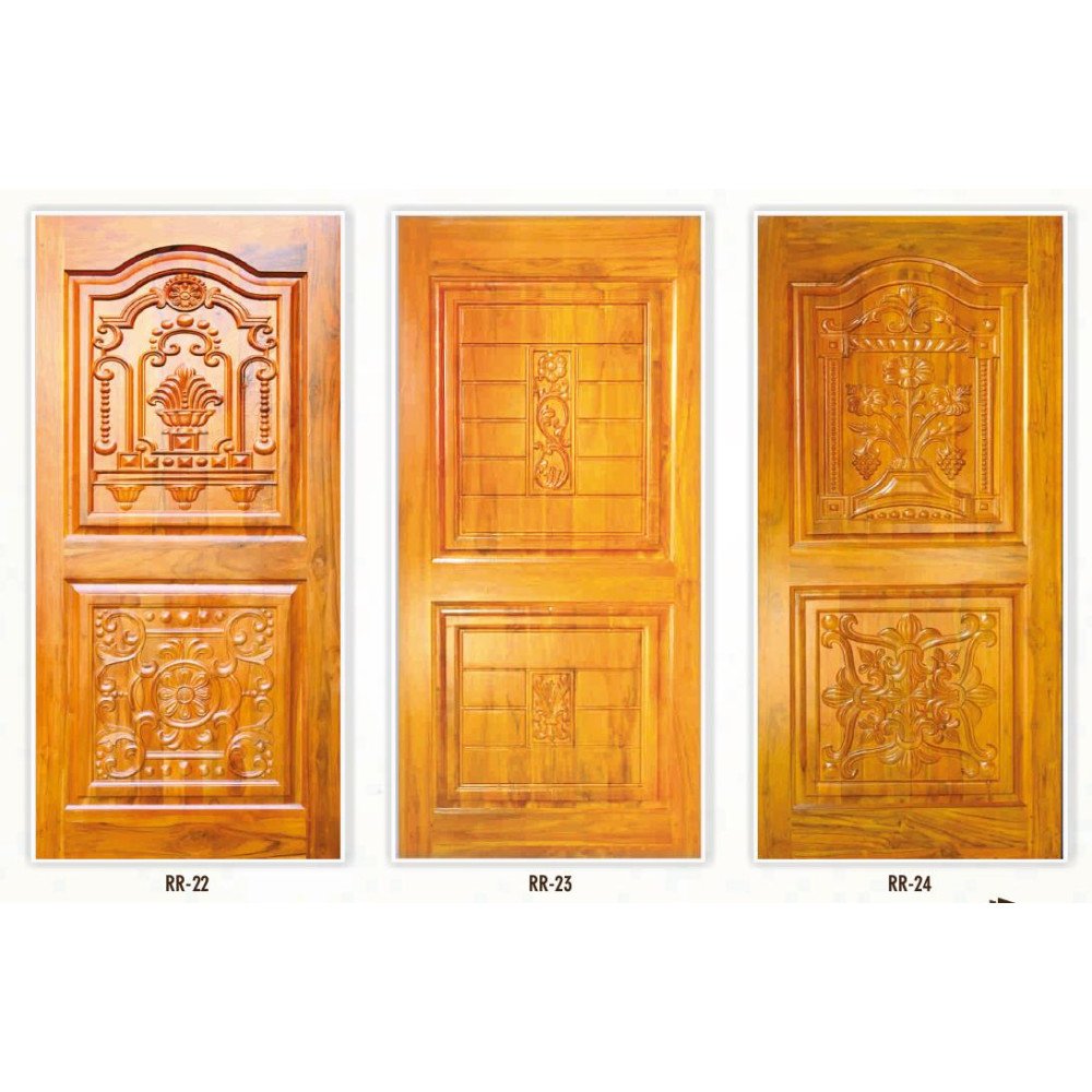 Teakwood panel door 32mm thicknes - My INterio