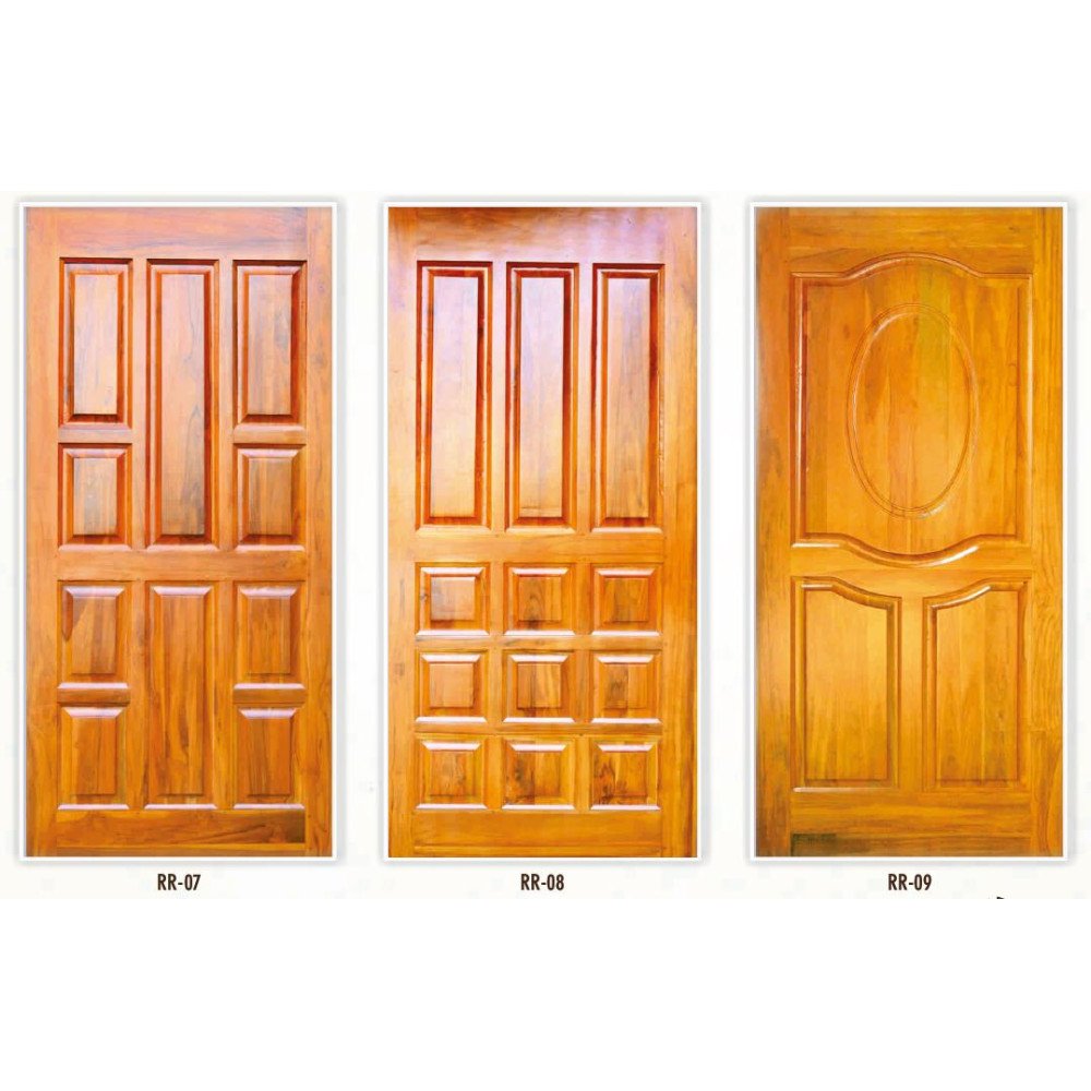 Teakwood panel door 32mm thicknes - My INterio