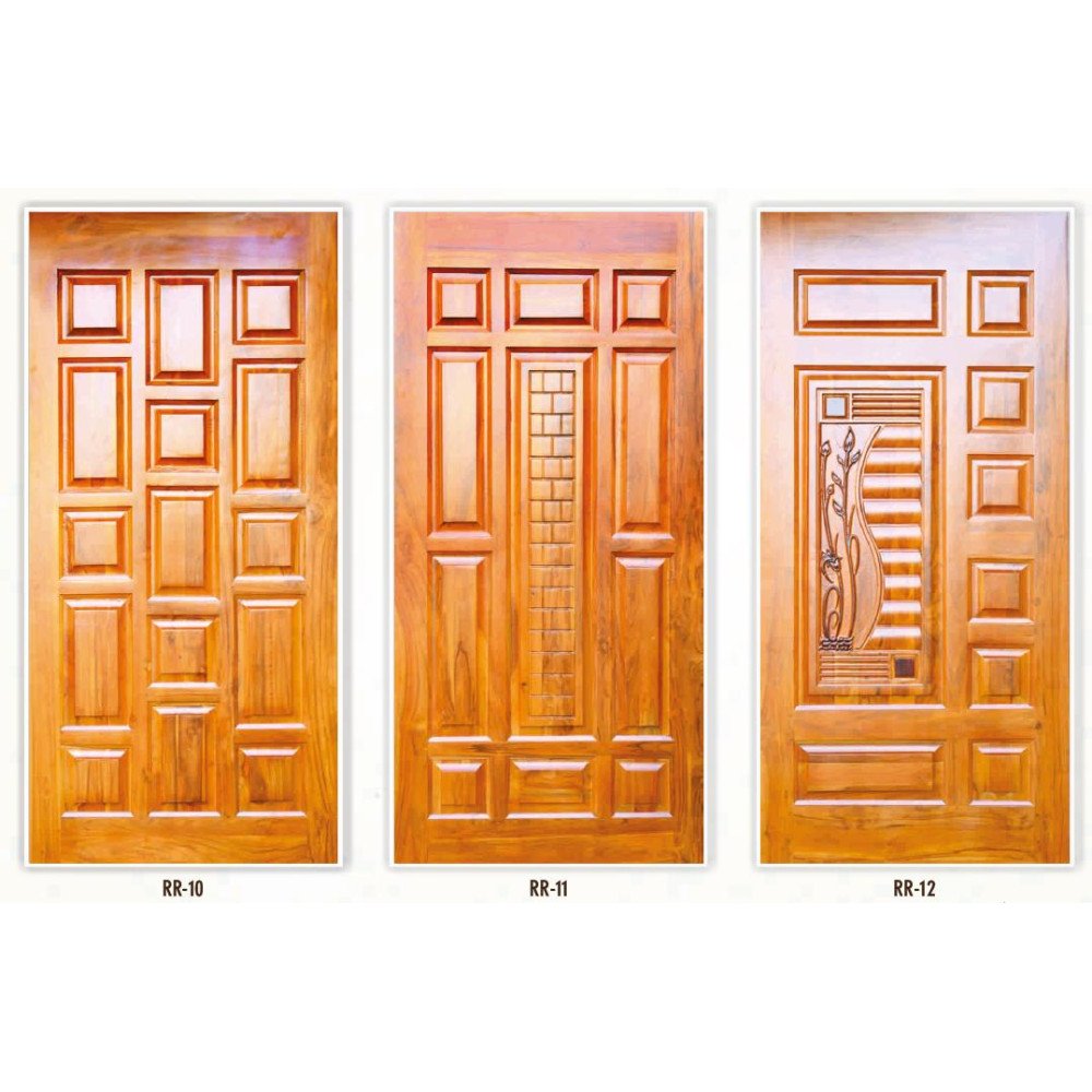 Teakwood panel door 32mm thicknes - My INterio