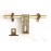 eHome Decor Brass Finish Door Accessories Kit (Antique Finish, 6-Pieces) O design
