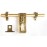 eHome Decor Brass Finish Door Kit (Antique Finish, 6-Pieces) DK - 587
