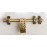eHome Decor Brass Finish Door Kit (Antique Finish, 6-Pieces) well type