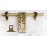 eHome Decor Brass Finish Door Kit (Antique Finish, 6-Pieces) well type