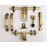 eHome Decor Brass Finish Door Kit (Antique Finish, 6-Pieces) well type