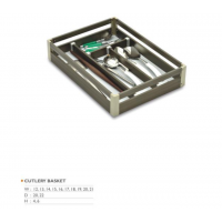 Aluminium Modular Kitchen Basket 6 PCS set Including 4'' inches Cutlery and Cup Soucher, 8 inches Thali and 4',6'8' plain basket 