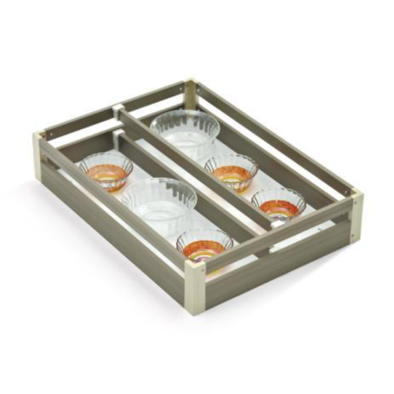 Aluminum Kitchen Basket Partition  4 inches