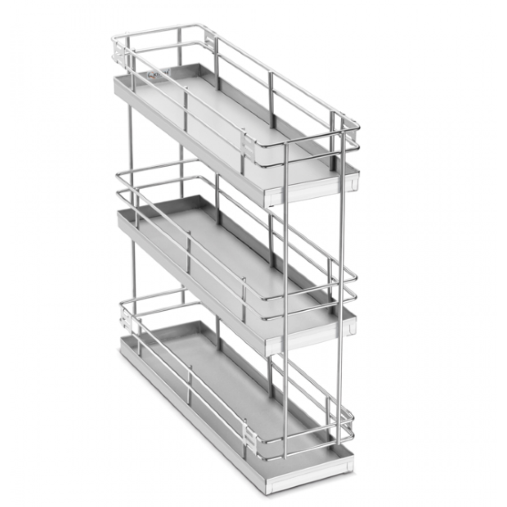 SS kitchen Basket 3 shelf pull out 21 Inches 