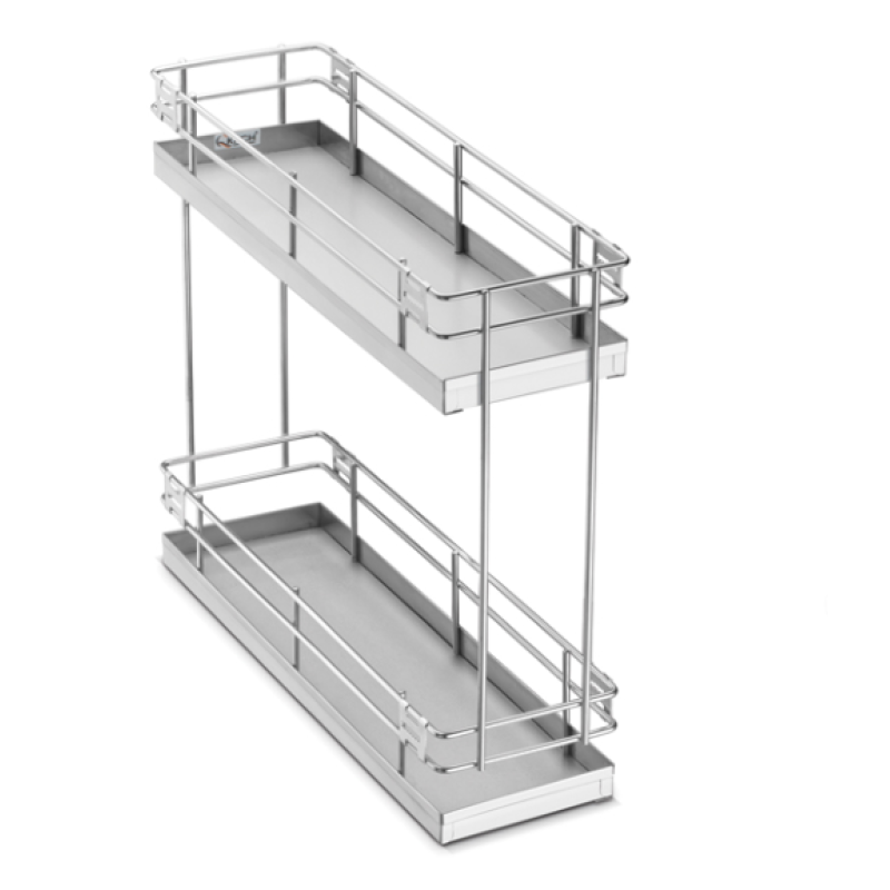 SS kitchen Basket Double pull out  17 inches