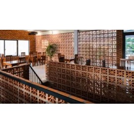 Ventilation Brick wall Terracotta  8x8x2.5 Brick size 3 pcs per box 